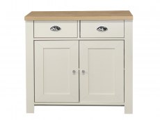 Birlea Birlea Highgate Cream and Oak Effect 2 Door 2 Drawer Sideboard (Flat Packed)