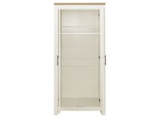 Birlea Birlea Highgate Cream and Oak Effect 2 Door Wardrobe (Flat Packed)