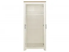 Birlea Furniture & Beds Birlea Highgate Cream and Oak Effect 2 Door Wardrobe