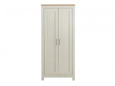 Birlea Birlea Highgate Cream and Oak Effect 2 Door Wardrobe