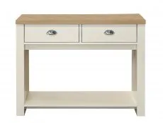 Birlea Furniture & Beds Birlea Highgate Cream and Oak Effect 2 Drawer Console Table