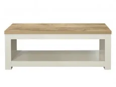 Birlea Furniture & Beds Birlea Highgate Cream and Oak Effect Coffee Table