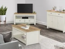 Birlea Birlea Highgate Cream and Oak Effect Coffee Table