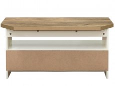 Birlea Birlea Highgate Cream and Oak Effect Corner TV Unit (Flat Packed)