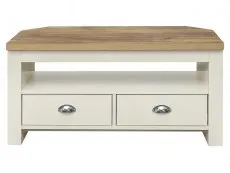 Birlea Birlea Highgate Cream and Oak Effect Corner TV Unit