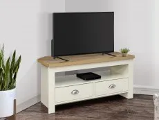 Birlea Birlea Highgate Cream and Oak Effect Corner TV Unit