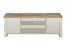 Birlea Birlea Highgate Cream and Oak Effect Large TV Unit (Flat Packed)