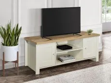 Birlea Birlea Highgate Cream and Oak Effect Large TV Unit