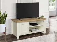 Birlea Birlea Highgate Cream and Oak Effect Small TV Unit