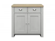 Birlea Highgate Grey and Oak Effect 2 Door 2 Drawer Sideboard