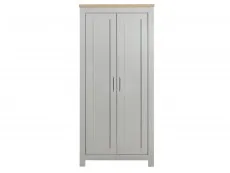 Birlea Furniture & Beds Birlea Highgate Grey and Oak Effect 2 Door Wardrobe