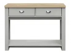 Birlea Highgate Grey and Oak Effect 2 Drawer Console Table