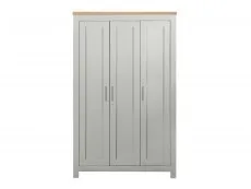 Birlea Birlea Highgate Grey and Oak Effect 3 Door Wardrobe