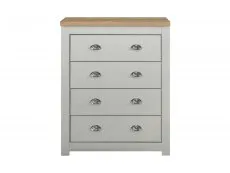 Birlea Highgate Grey and Oak Effect 4 Drawer Chest