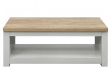 Birlea Birlea Highgate Grey and Oak Effect Coffee Table (Flat Packed)