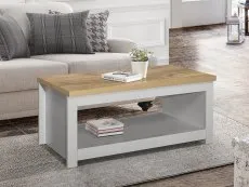 Birlea Birlea Highgate Grey and Oak Effect Coffee Table