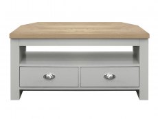 Birlea Birlea Highgate Grey and Oak Effect Corner TV Unit (Flat Packed)
