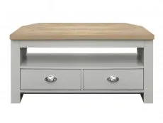 Birlea Birlea Highgate Grey and Oak Effect Corner TV Unit
