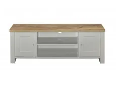 Birlea Birlea Highgate Grey and Oak Effect Large TV Unit