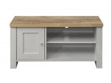 Birlea Birlea Highgate Grey and Oak Effect Small TV Unit (Flat Packed)