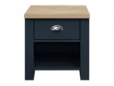 Birlea Birlea Highgate Navy and Oak Effect 1 Drawer Lamp Table