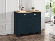 Birlea Birlea Highgate Navy and Oak Effect 2 Door 2 Drawer Sideboard (Flat Packed)