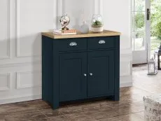 Birlea Birlea Highgate Navy and Oak Effect 2 Door 2 Drawer Sideboard