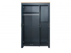 Birlea Birlea Highgate Navy and Oak Effect 3 Door Wardrobe (Flat Packed)