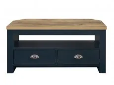 Birlea Highgate Navy and Oak Effect Corner TV Unit