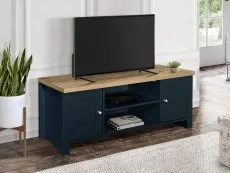 Birlea Birlea Highgate Navy and Oak Effect Large TV Unit