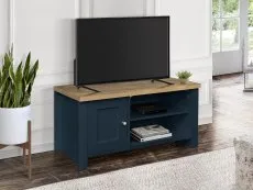 Birlea Birlea Highgate Navy and Oak Effect Small TV Unit