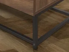 Birlea Birlea Houston Walnut Effect 1 Drawer Bedside Table