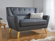 Birlea Lambeth Medium Grey Fabric Sofa