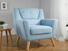 Birlea Furniture & Beds Birlea Lambeth Duck Egg Blue Fabric Chair