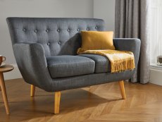 Birlea Birlea Loft Grey Fabric 2 Seater Sofa