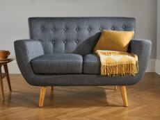 Birlea Birlea Loft Grey Fabric 2 Seater Sofa