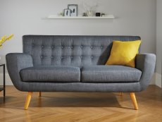 Birlea Birlea Loft Grey Fabric 3 Seater Sofa