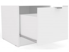 Birlea Birlea Madison White 3 Drawer Dressing Table & Mirror (Flat Packed)