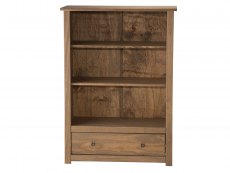 Birlea Santiago Distressed Pine 1 Drawer Bookcase (Flat Packed)