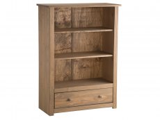 Birlea Birlea Santiago Distressed Pine 1 Drawer Bookcase (Flat Packed)