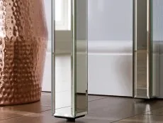 Birlea Birlea Seville Mirrored 2 Drawer Bedside Table (Assembled)