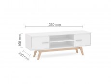 Birlea Birlea Shard White TV Unit (Flat Packed)