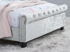 Birlea Birlea Sienna 4ft Small Double Steel Crushed Velvet Fabric Bed Frame