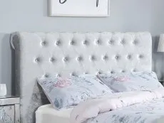 Birlea Birlea Sienna Steel Crushed Velvet Bed Frame