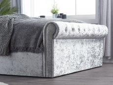 Birlea Birlea Sienna 4ft6 Double Steel Crushed Velvet Ottoman Bed Frame