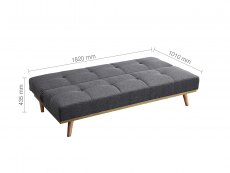 Birlea Birlea Snug Grey Fabric Sofa Bed