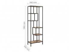 Birlea Birlea Urban Rustic Tall Shelving Unit (Flat Packed)