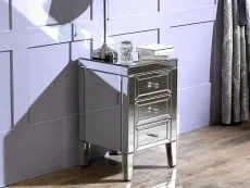 Birlea Birlea Valencia 3 Drawer Bedside Table (Assembled)