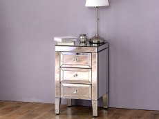 Birlea Birlea Valencia 3 Drawer Bedside (Assembled)