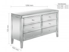 Birlea Birlea Valencia 6 Drawer Chest (Assembled)